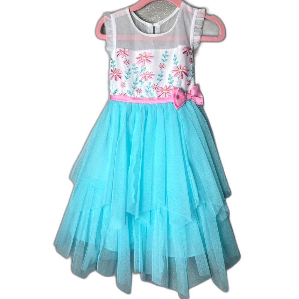 Jona Michelle Size 2T Toddler Tulle Floral Dress